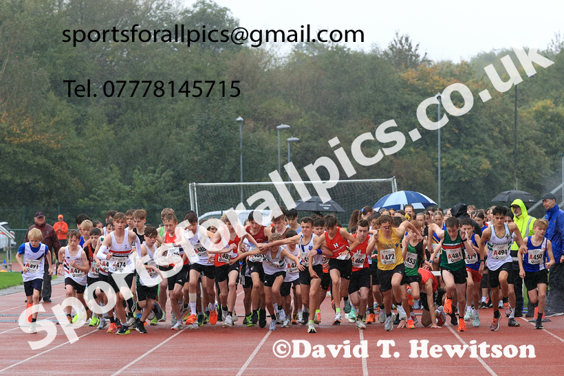 BBoys Under-15s 2025 Northern Athletics Autumn Road Relays, Leigh, Lancashire. Photo: David T. Hewitson/Sports for All Pics